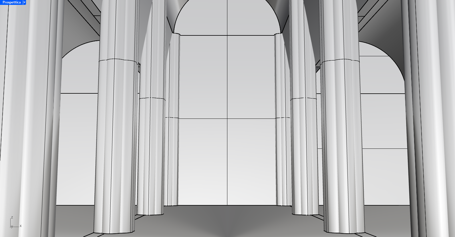 Foto Rendering Dell' Interno chiesa 3D