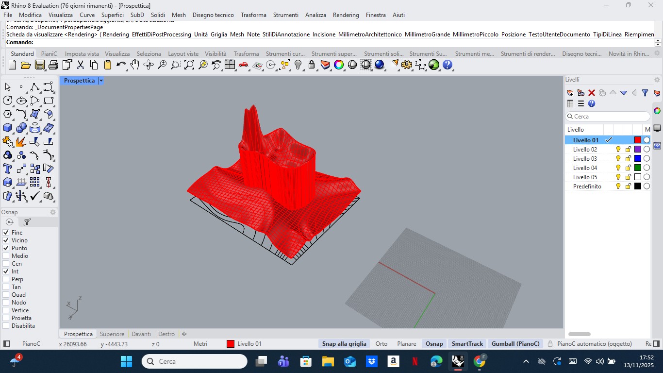 ecco lo screenshot dal vulcano