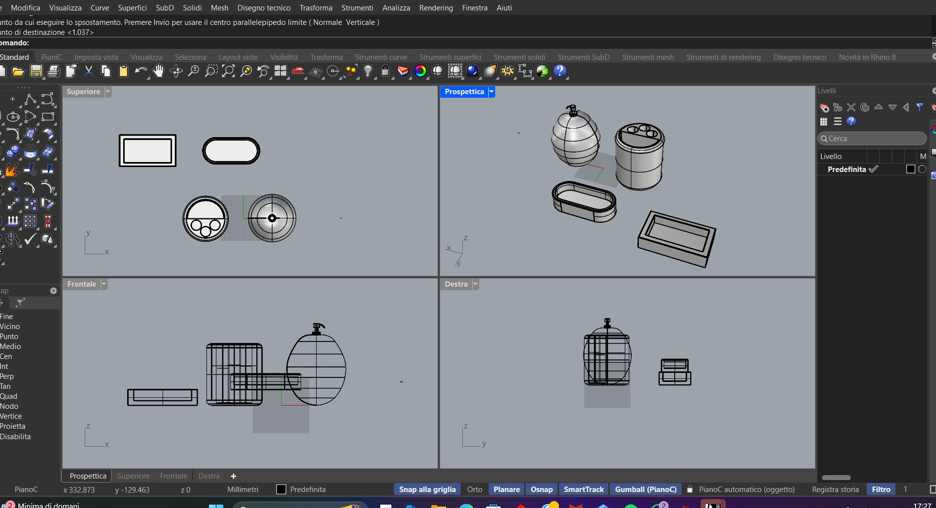 screen esercizio dispenser e porta spazzolini 