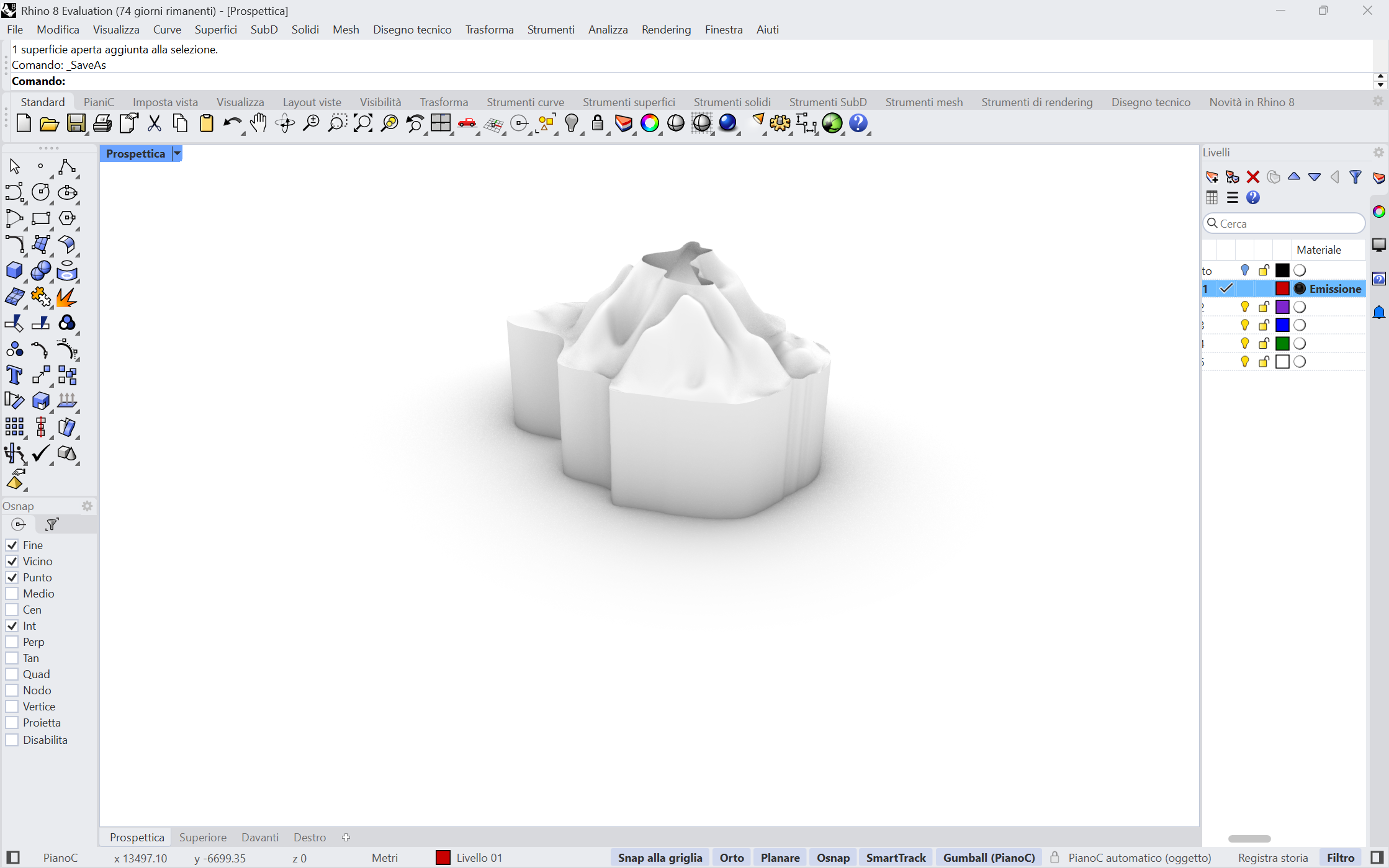 nel caso non si aprisse o ci fossero problemi con il file stp