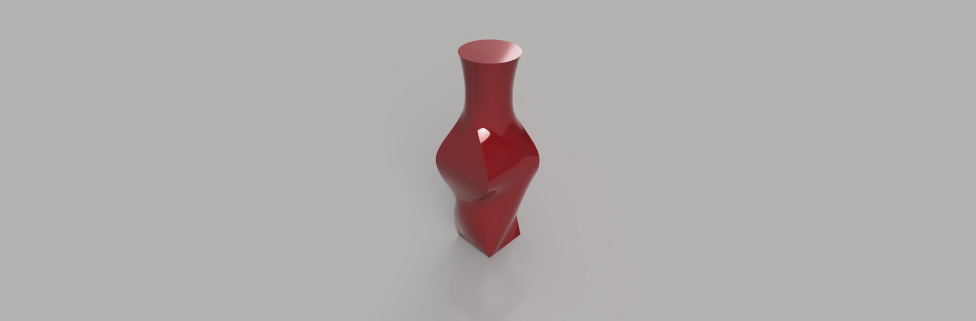 Vaso realizzato in rendering
