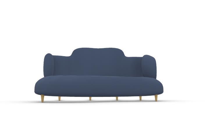 rendering del divano