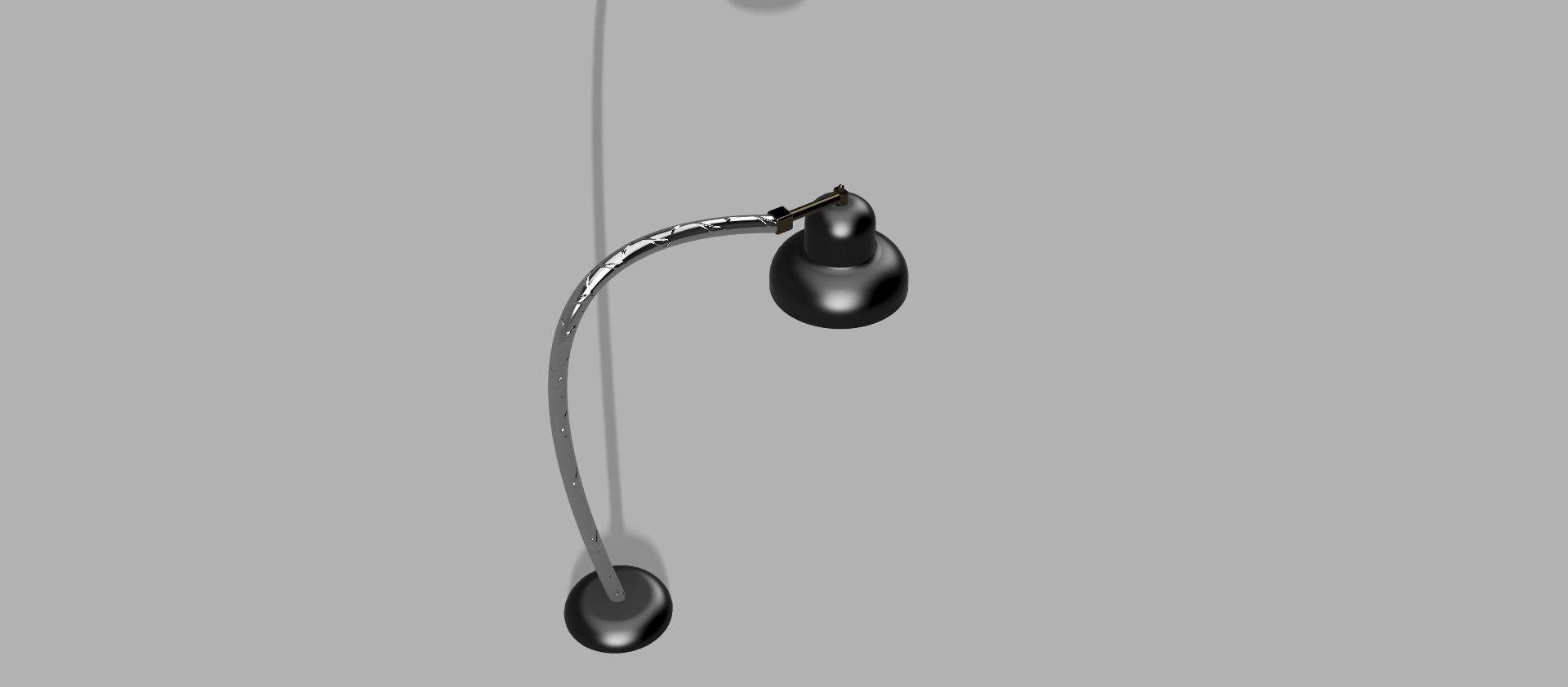 rendering della lampada assegnata oggi