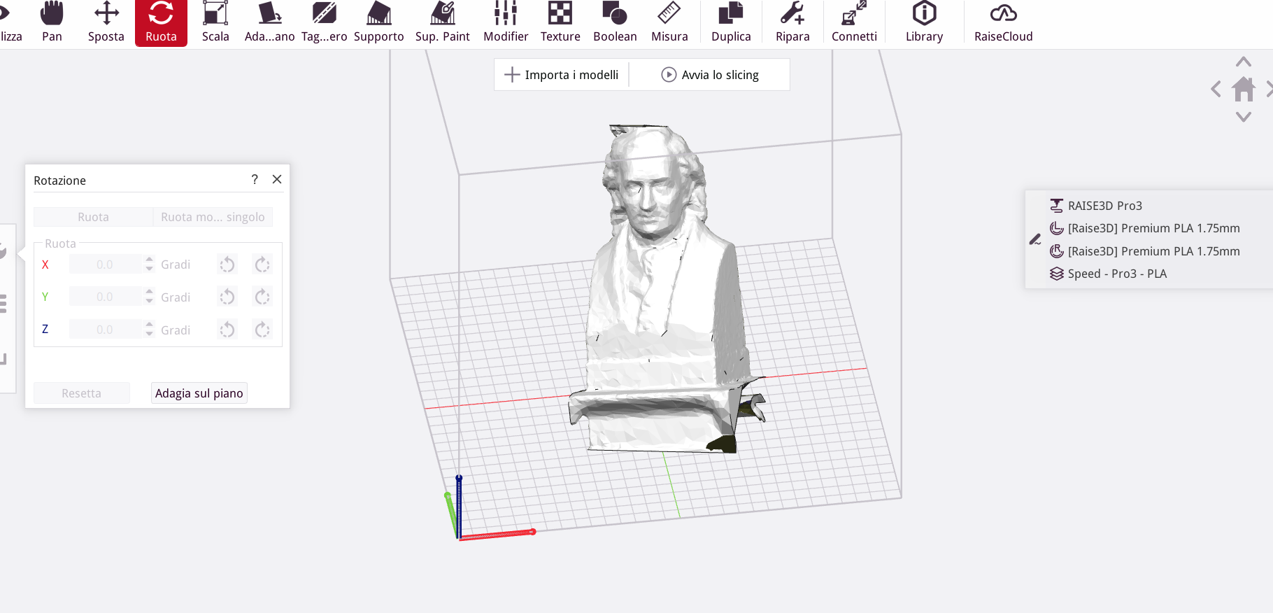 screenshot busto pietro giordani
