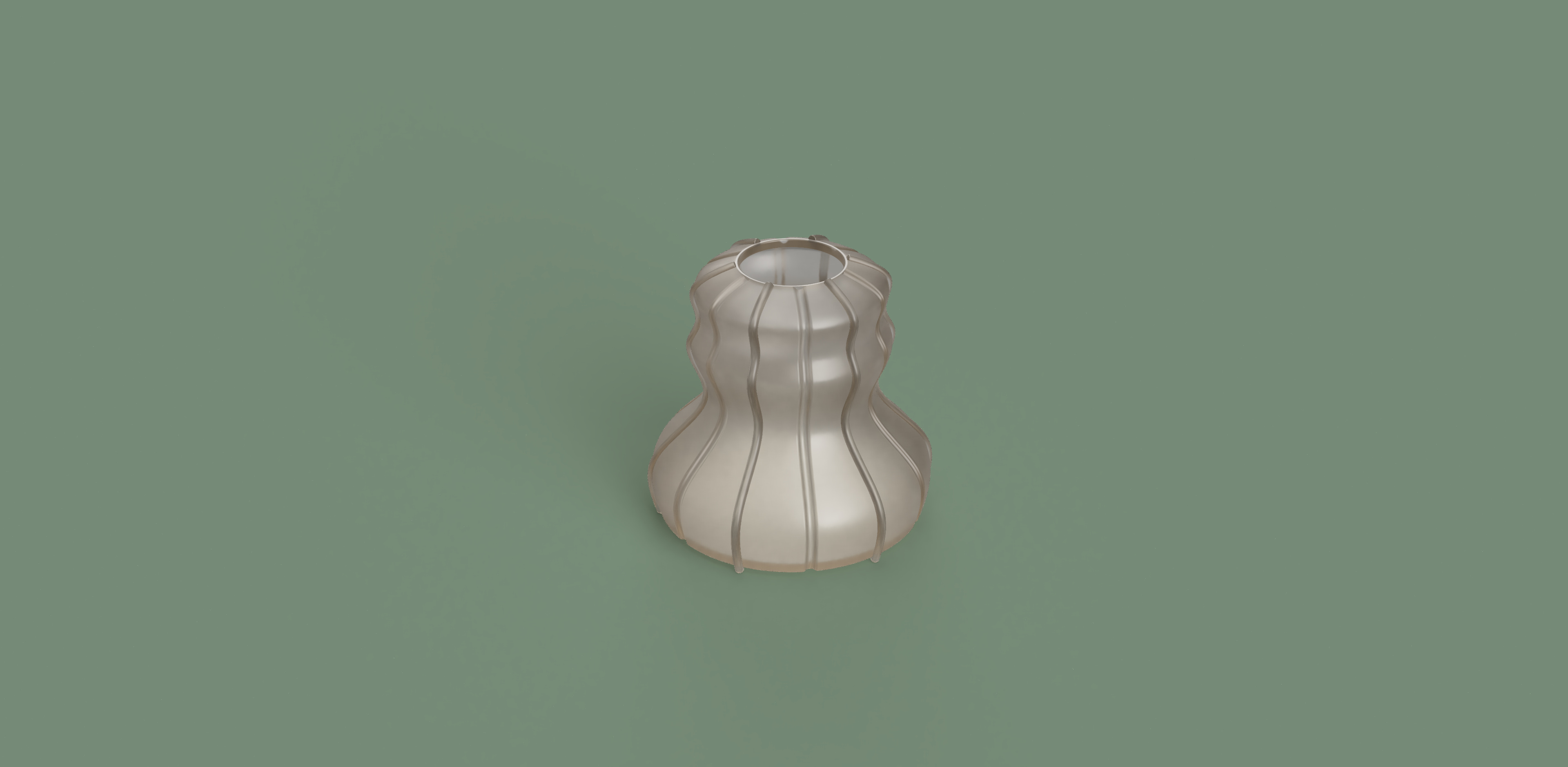 Rendering del vaso realizzato con gli strumenti spiegati nel video.