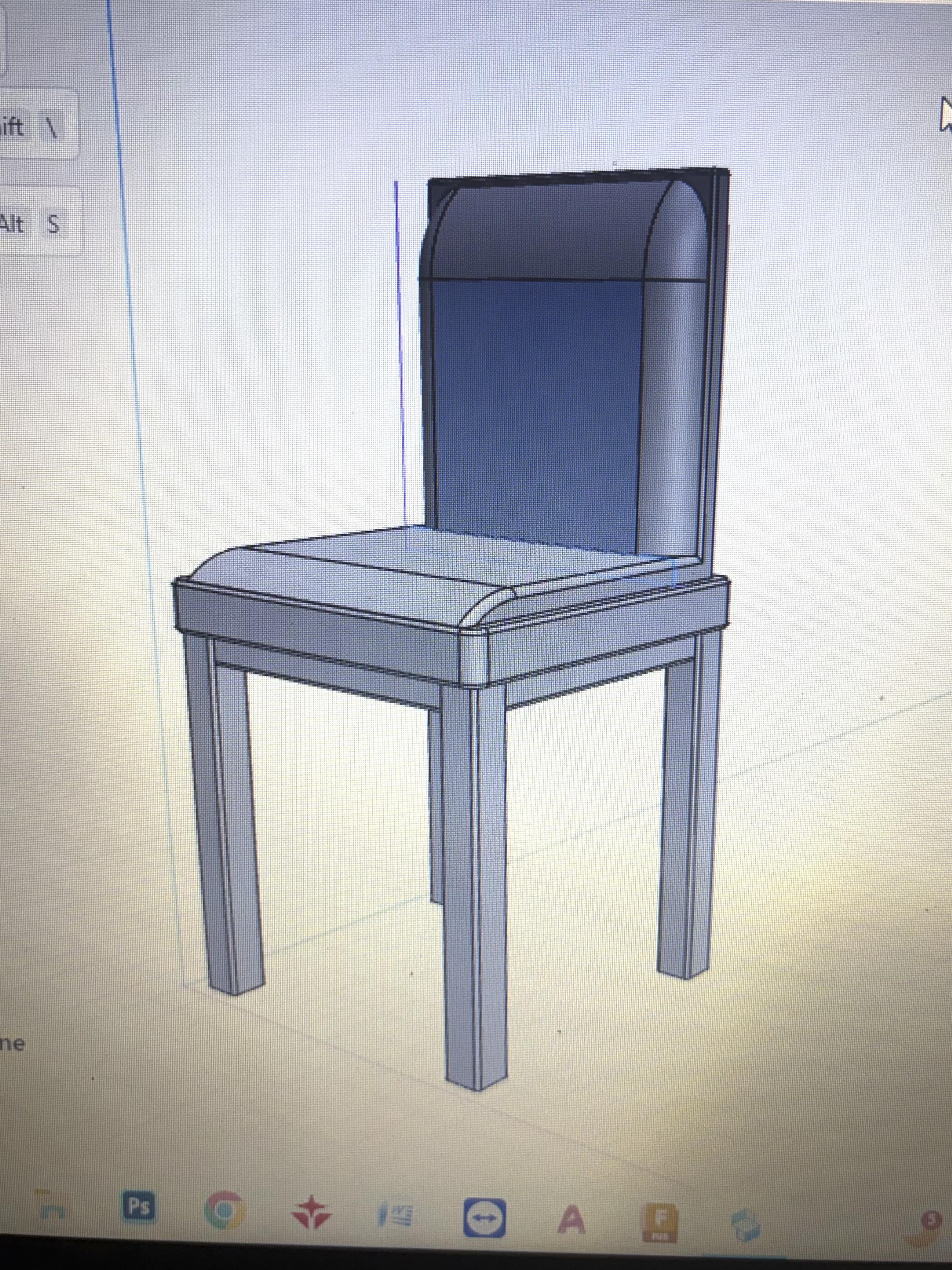 Sedia fatta con SHAPR3D