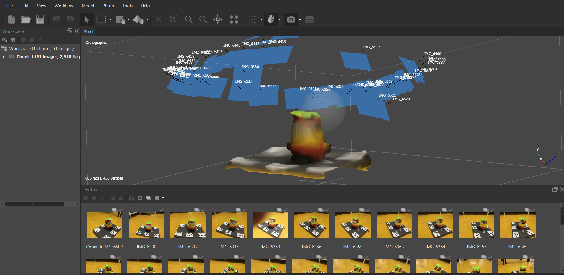 Screenshot del esercizio