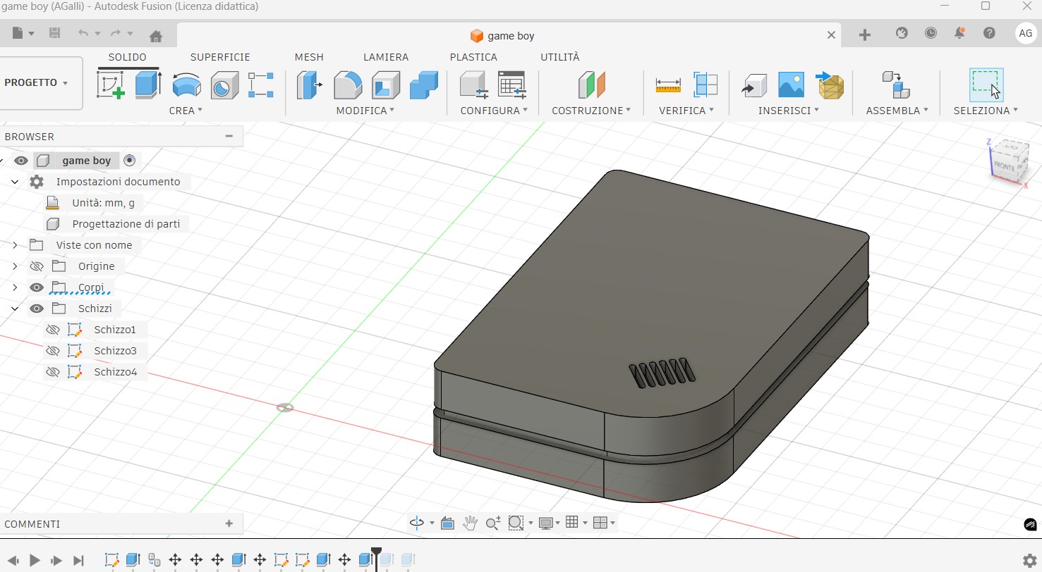 esercizio da completare