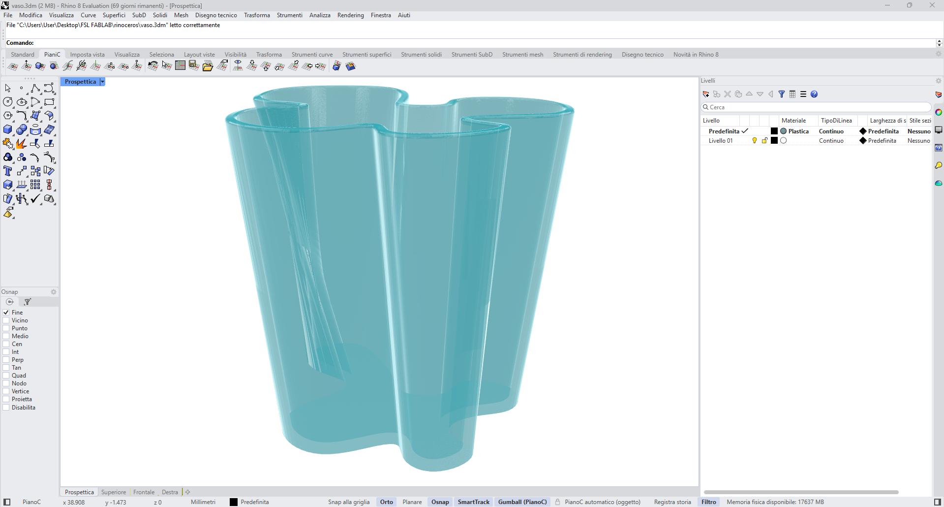 screenshot render vaso rhinoceros