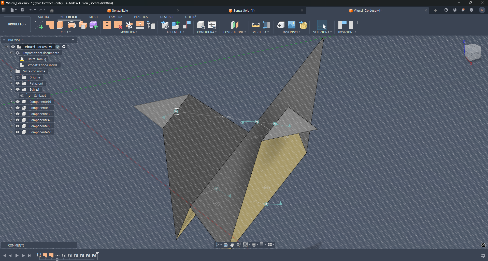 screenshot animazione origami2