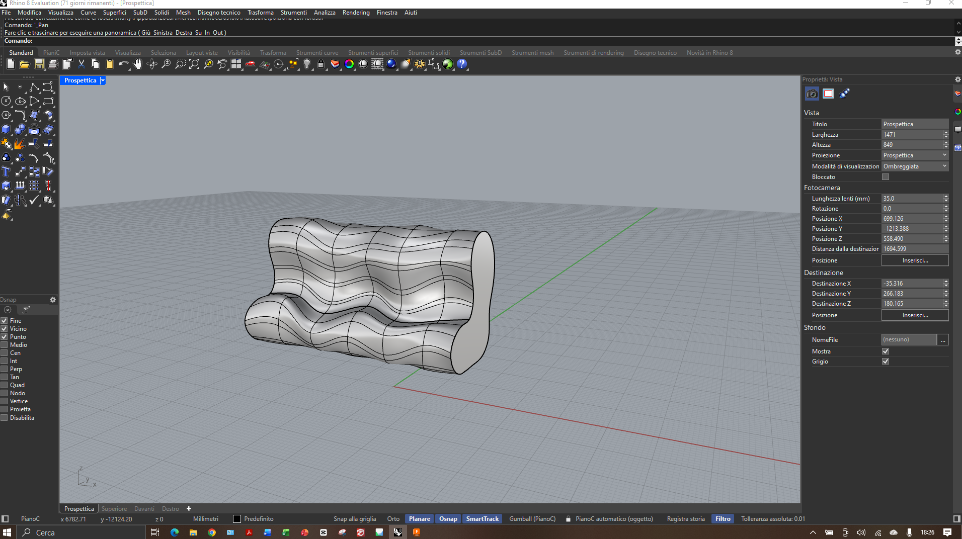 Poltrona con comando Loft